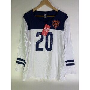 Chicago Bears NFL Ultra Game Womens 2XL XXL Raglan Baseball Long Sleeve T-Shirt